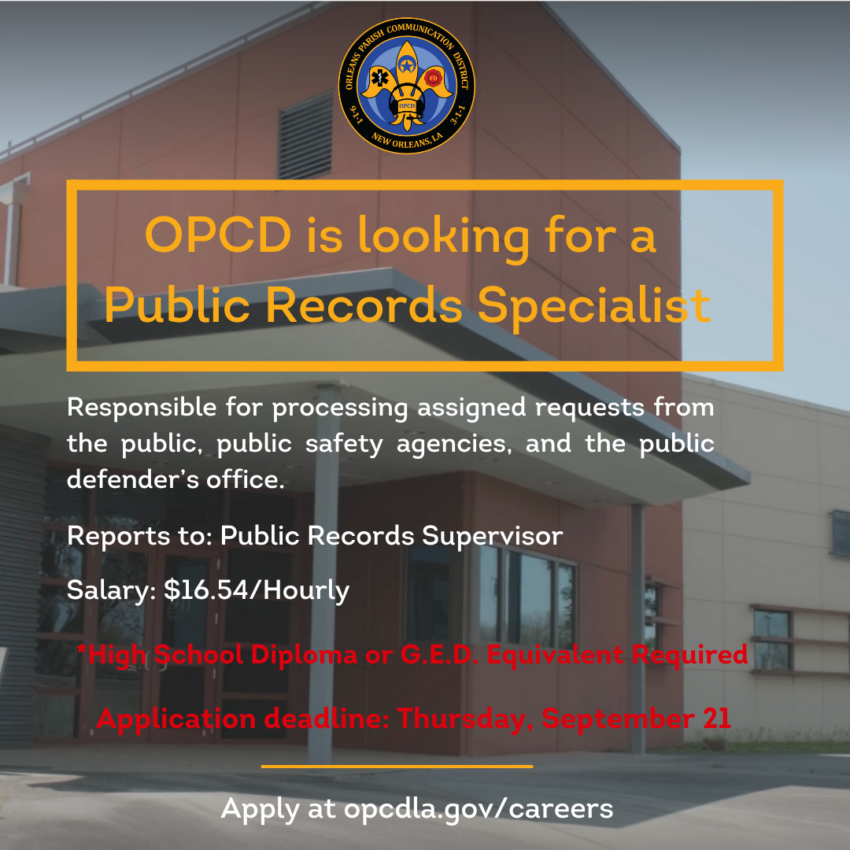 Public Records Specialist - Job Announcement copy 2